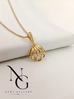 گردنبند صدف نگینی