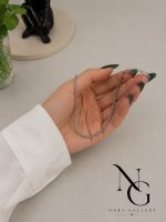 دستبند طنابی نقره ای - تصویر 2